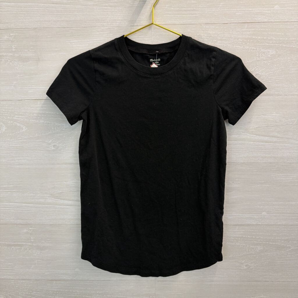 Madewell Black Short Sleeve Top XXS