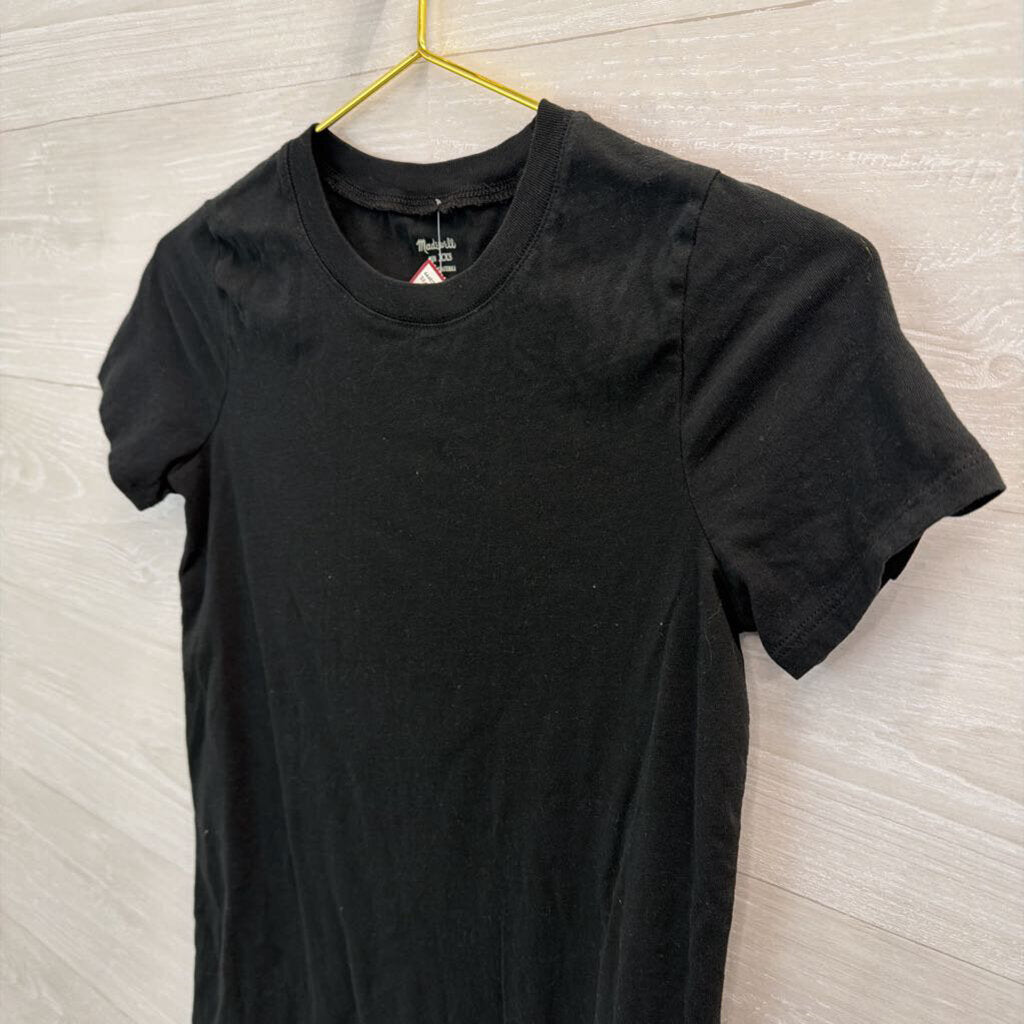 Madewell Black Short Sleeve Top XXS