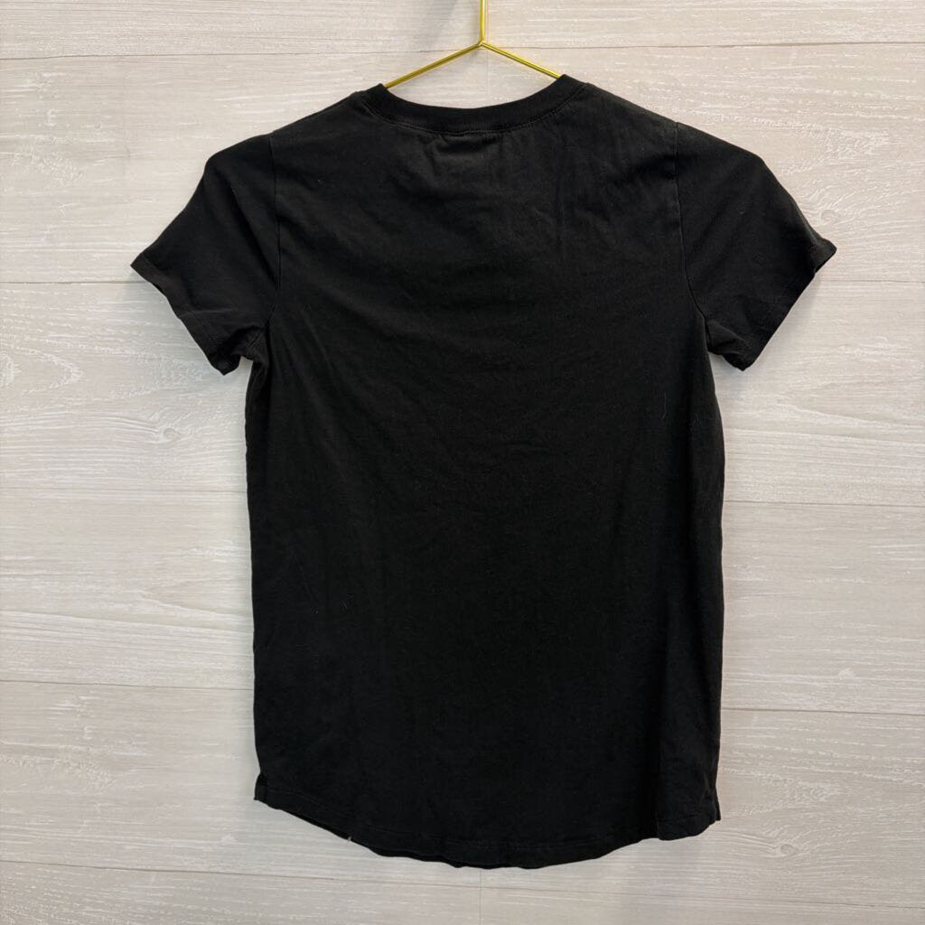 Madewell Black Short Sleeve Top XXS