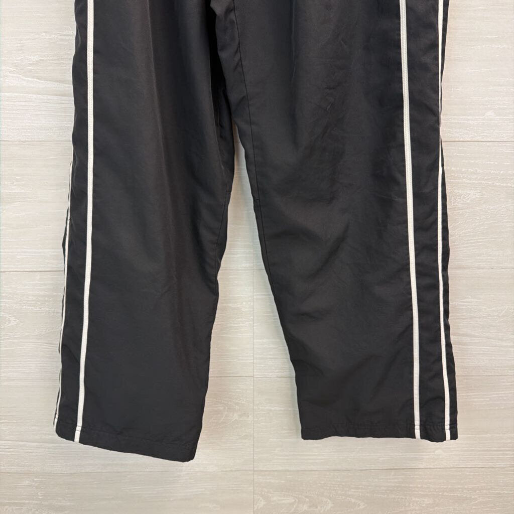 Nike Black/ White Wide Leg Pull On Track Pants Small