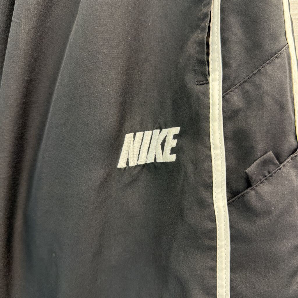 Nike Black/ White Wide Leg Pull On Track Pants Small