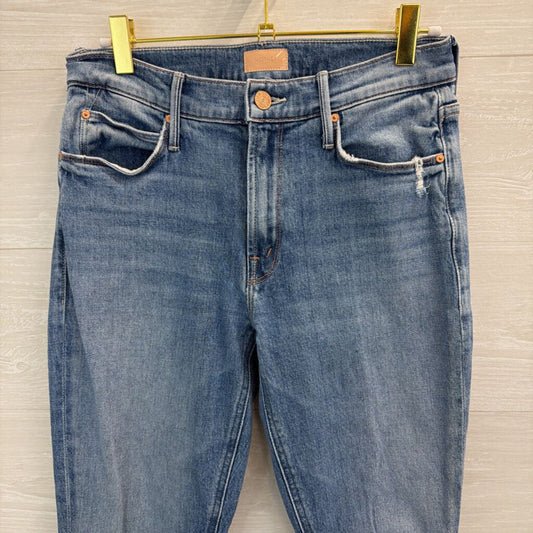 Mother Light Wash The Mid Rise Dazzler Ankle Jeans 27