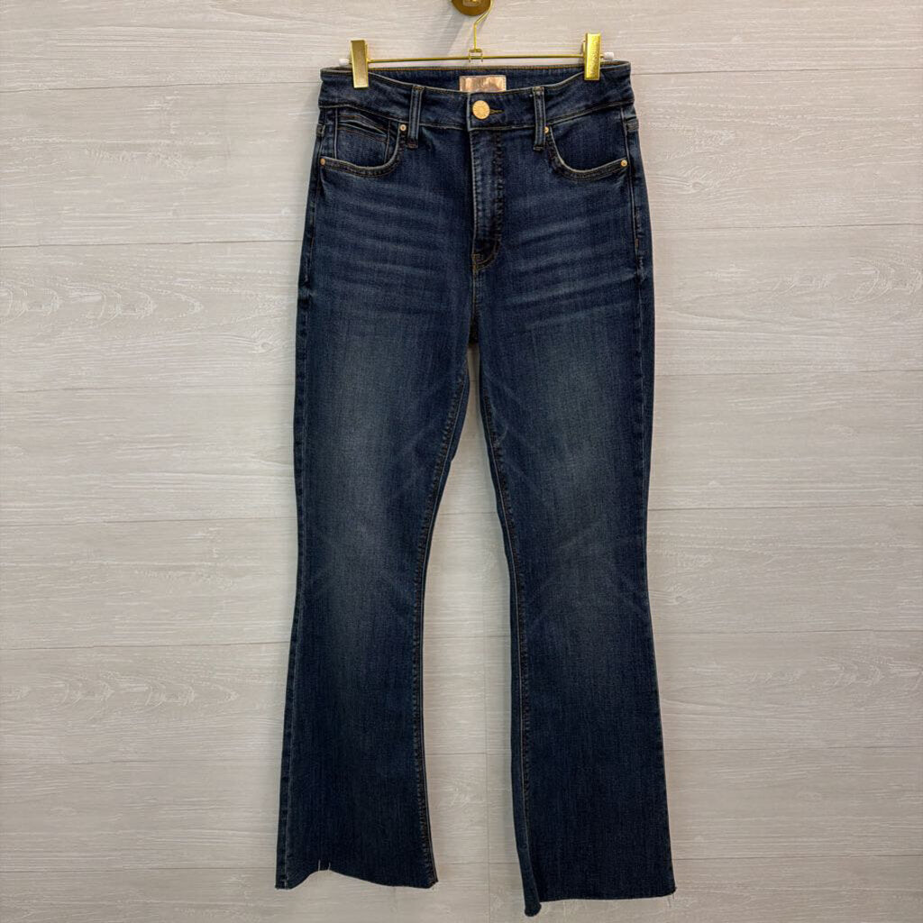 KUT Dark Wash High Rise Stella Fab Ab Flare Jeans 2