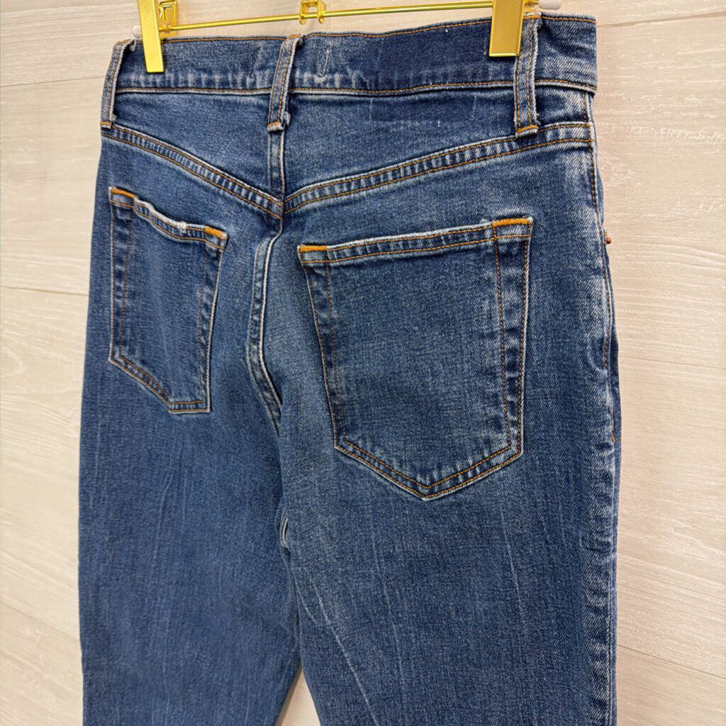 Abercrombie and Fitch Dark Wash The 90s Slim Straight Ultra High Rise Jeans 27