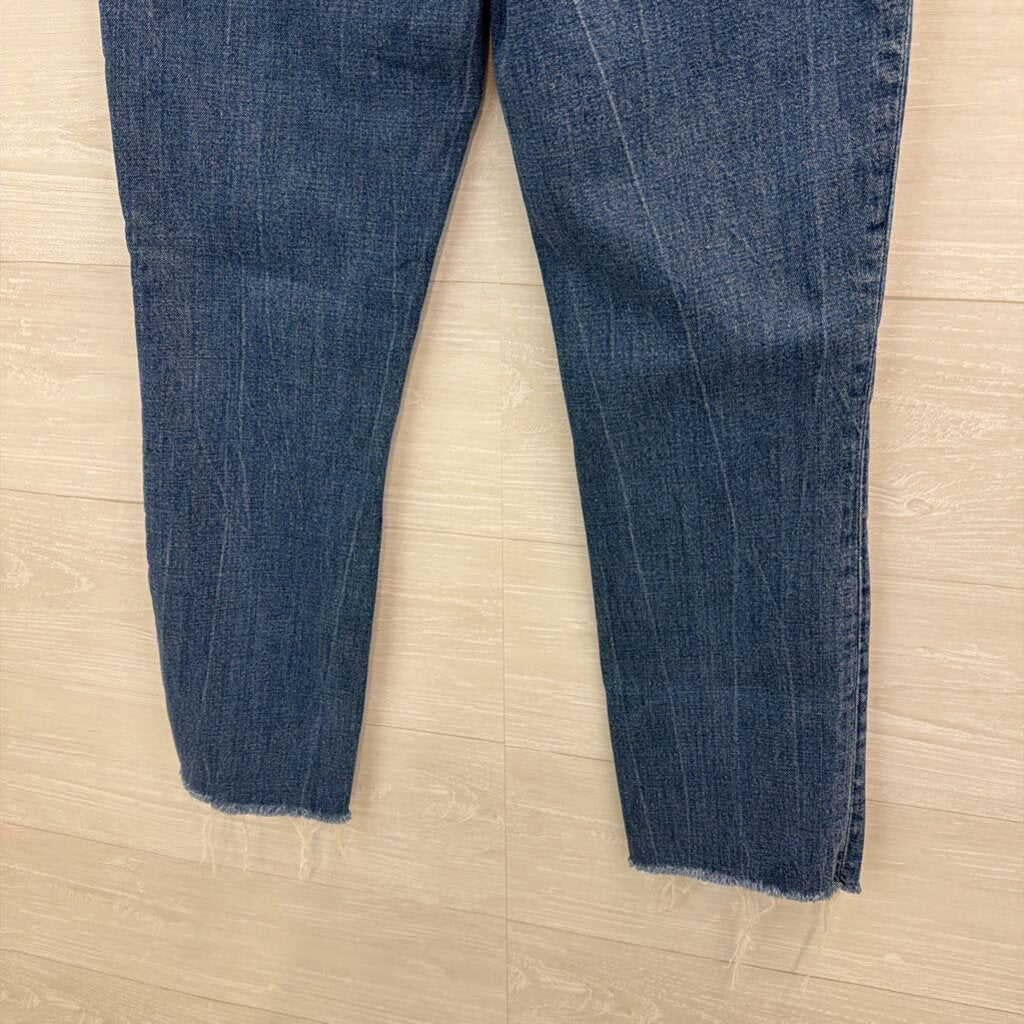 Abercrombie and Fitch Dark Wash The 90s Slim Straight Ultra High Rise Jeans 27