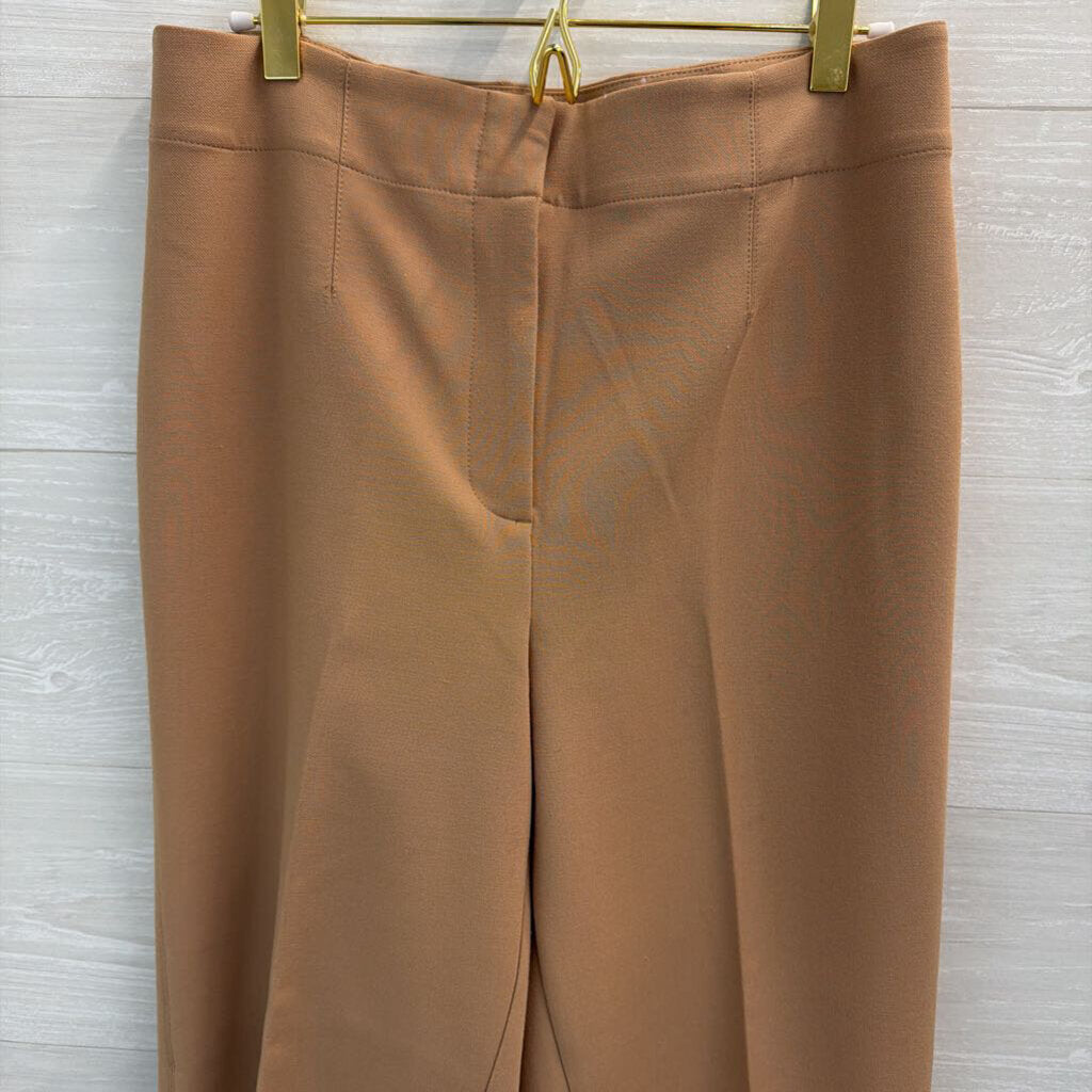 Ann Taylor Light Brown Straight Leg Trouser Pants 6