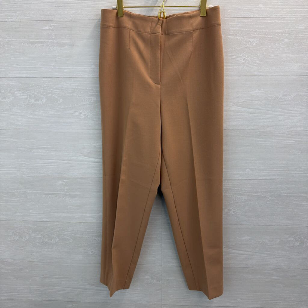 Ann Taylor Light Brown Straight Leg Trouser Pants 6