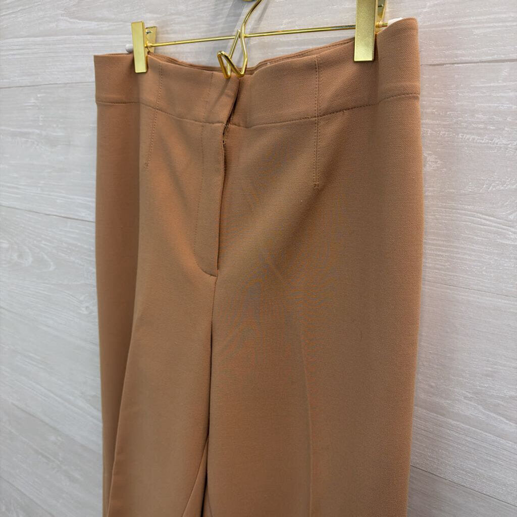 Ann Taylor Light Brown Straight Leg Trouser Pants 6