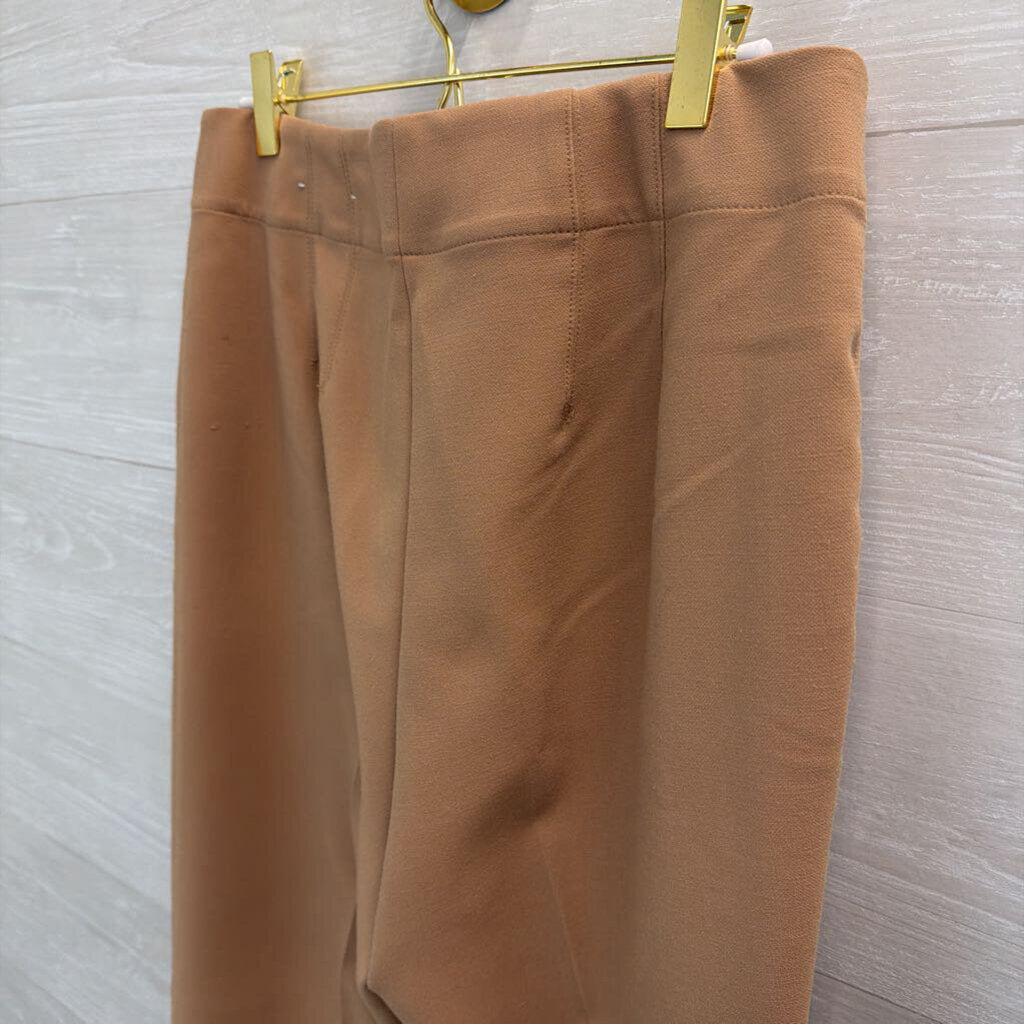 Ann Taylor Light Brown Straight Leg Trouser Pants 6