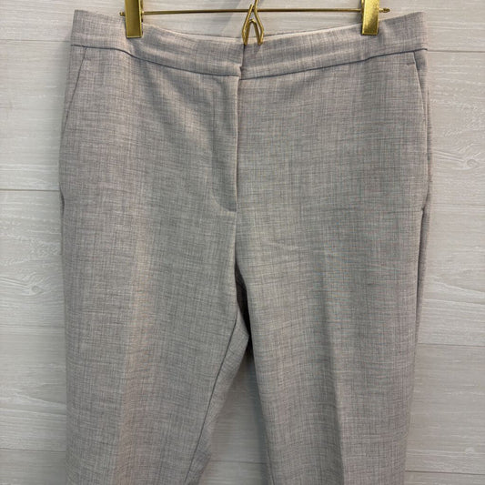 Ann Taylor Grey Straight Leg Trouser Pants 6