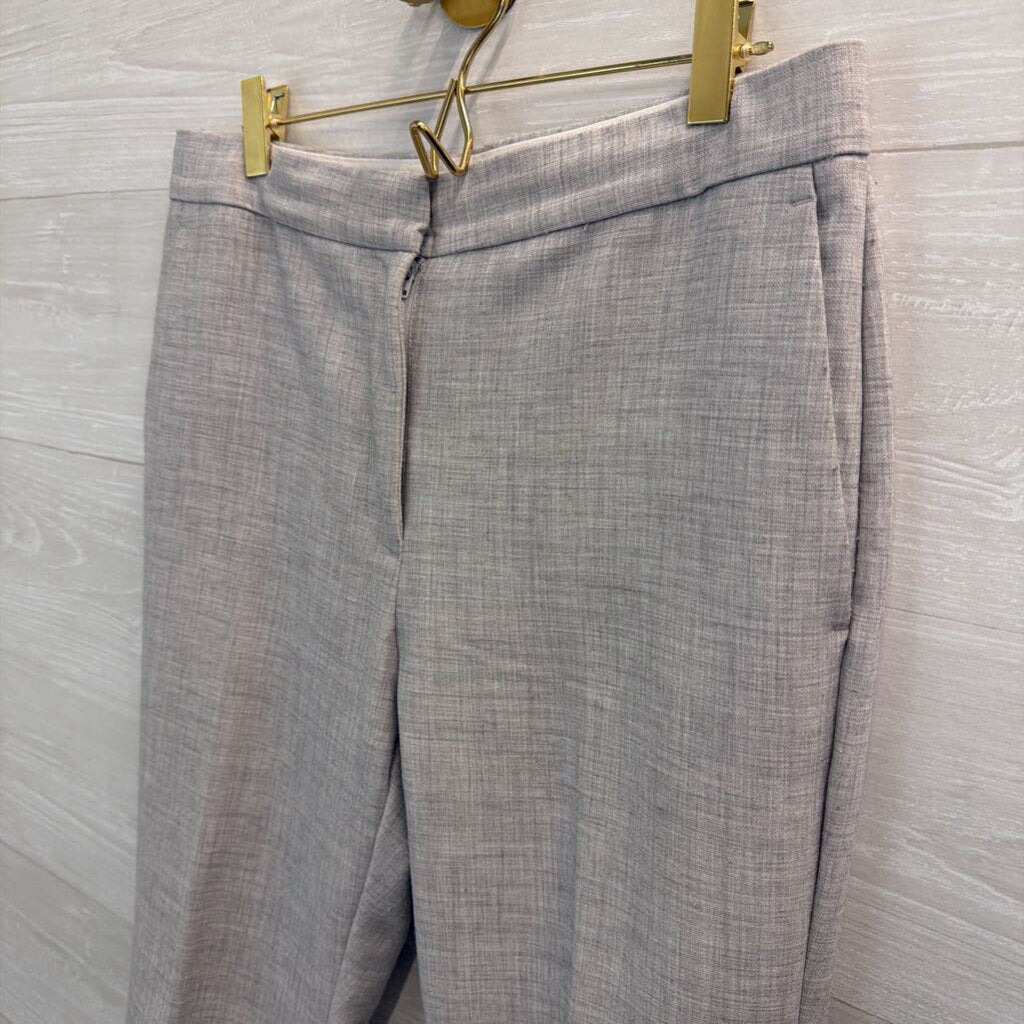 Ann Taylor Grey Straight Leg Trouser Pants 6