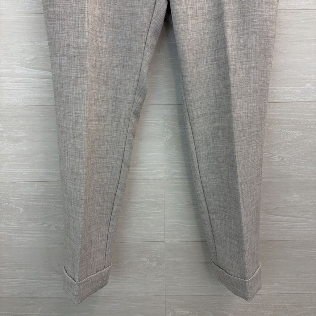 Ann Taylor Grey Straight Leg Trouser Pants 6