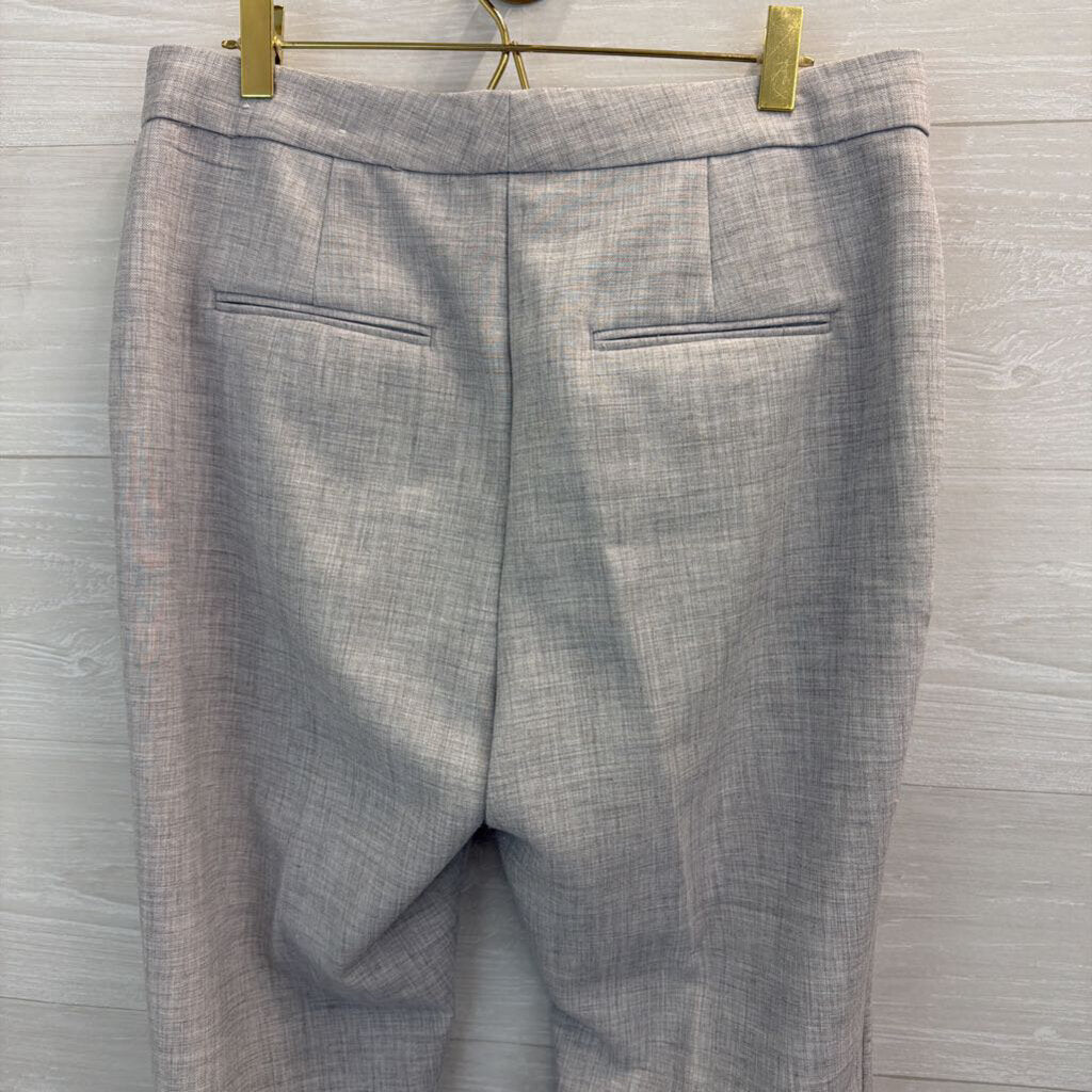 Ann Taylor Grey Straight Leg Trouser Pants 6