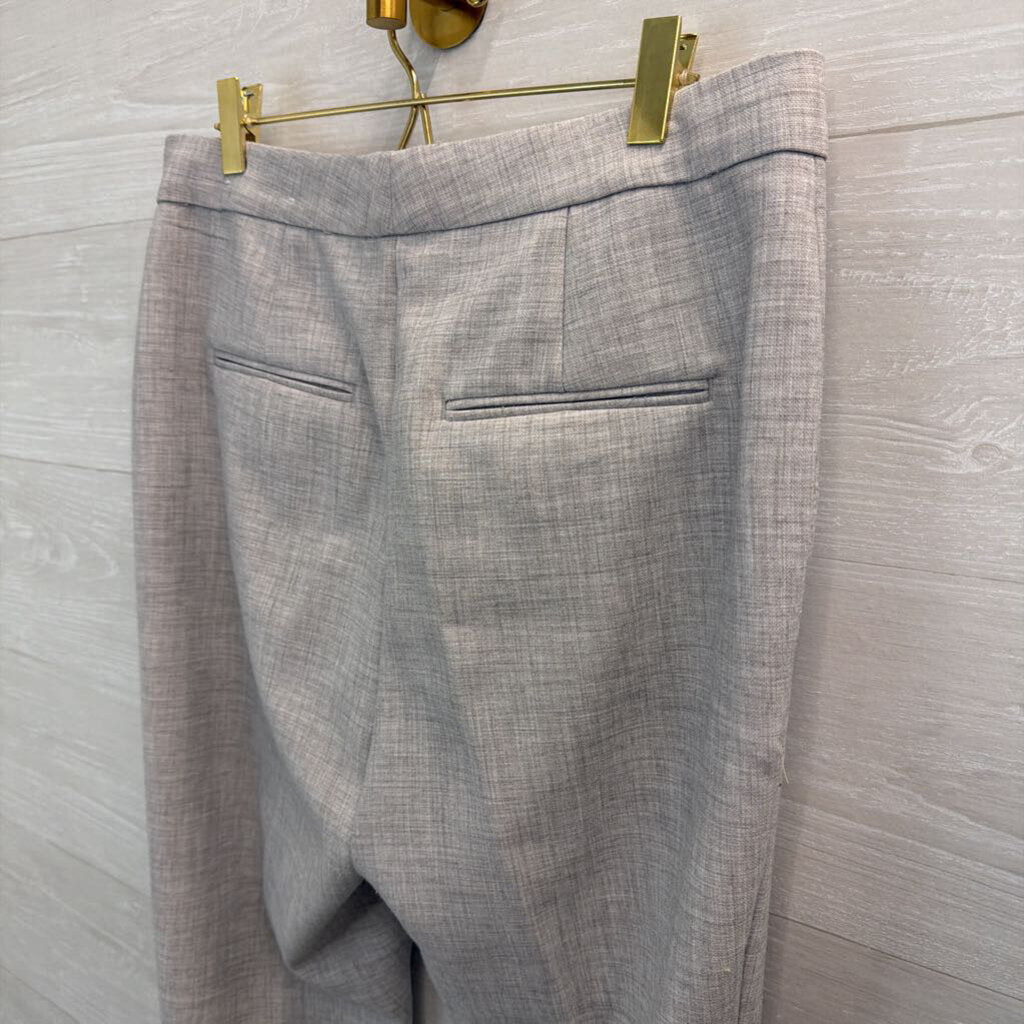 Ann Taylor Grey Straight Leg Trouser Pants 6