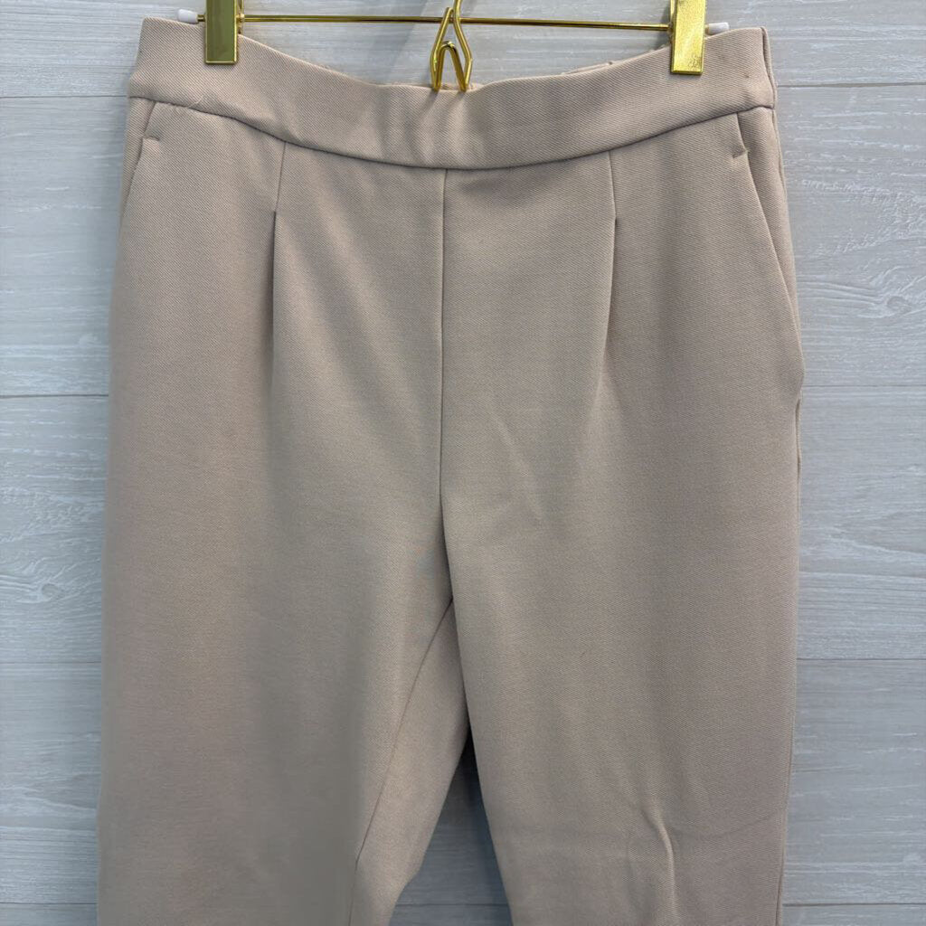 Ann Taylor Beige Pull On Trouser Pants Small