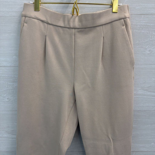 Ann Taylor Beige Pull On Trouser Pants Small