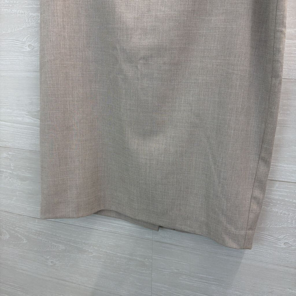 Ann Taylor Grey Belted Pencil Skirt 6