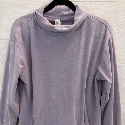 RBX Soft Purple Mock Neck Long Sleeve Top Medium