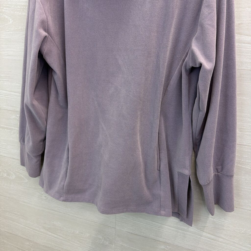 RBX Soft Purple Mock Neck Long Sleeve Top Medium