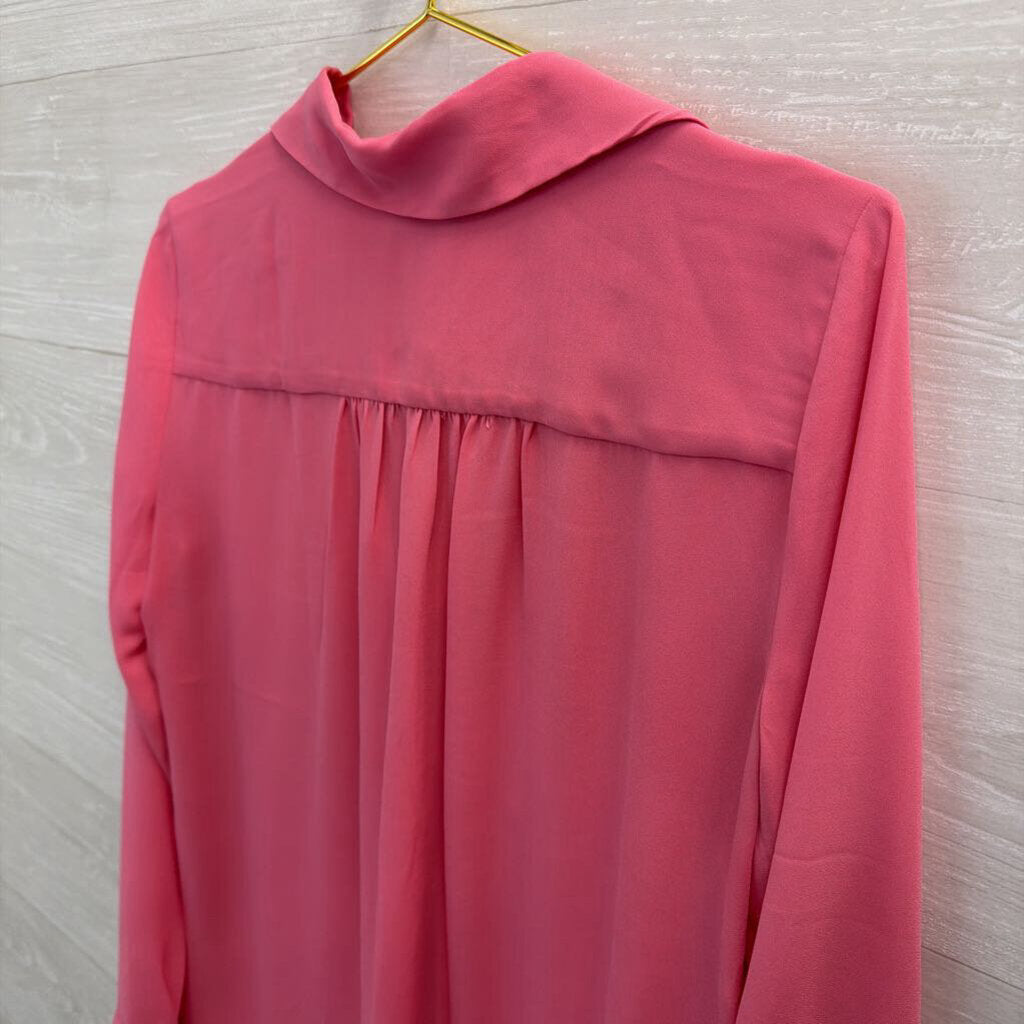 Ann Taylor Pink Long Sleeve Top Small