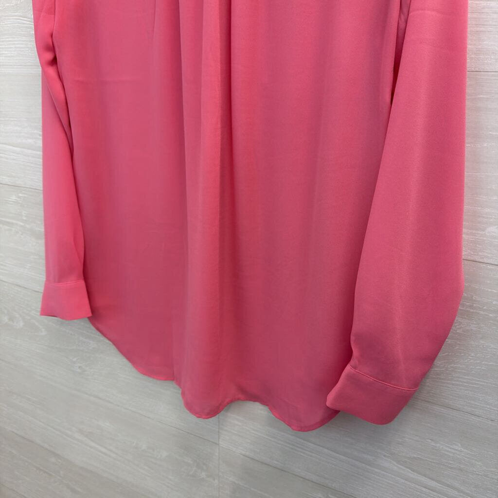 Ann Taylor Pink Long Sleeve Top Small