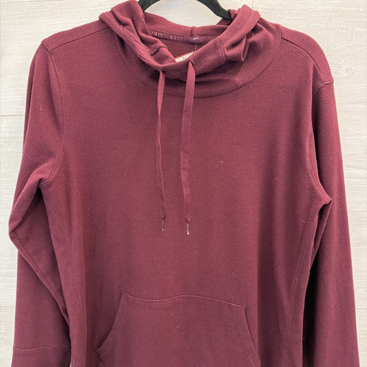 RBX Burgundy Fleece Hooded Pullover Medium