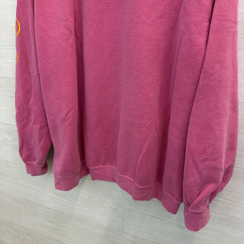 Nirvana Pink/ Multi Long Sleeve Graphic Pullover Large/ Extra Large
