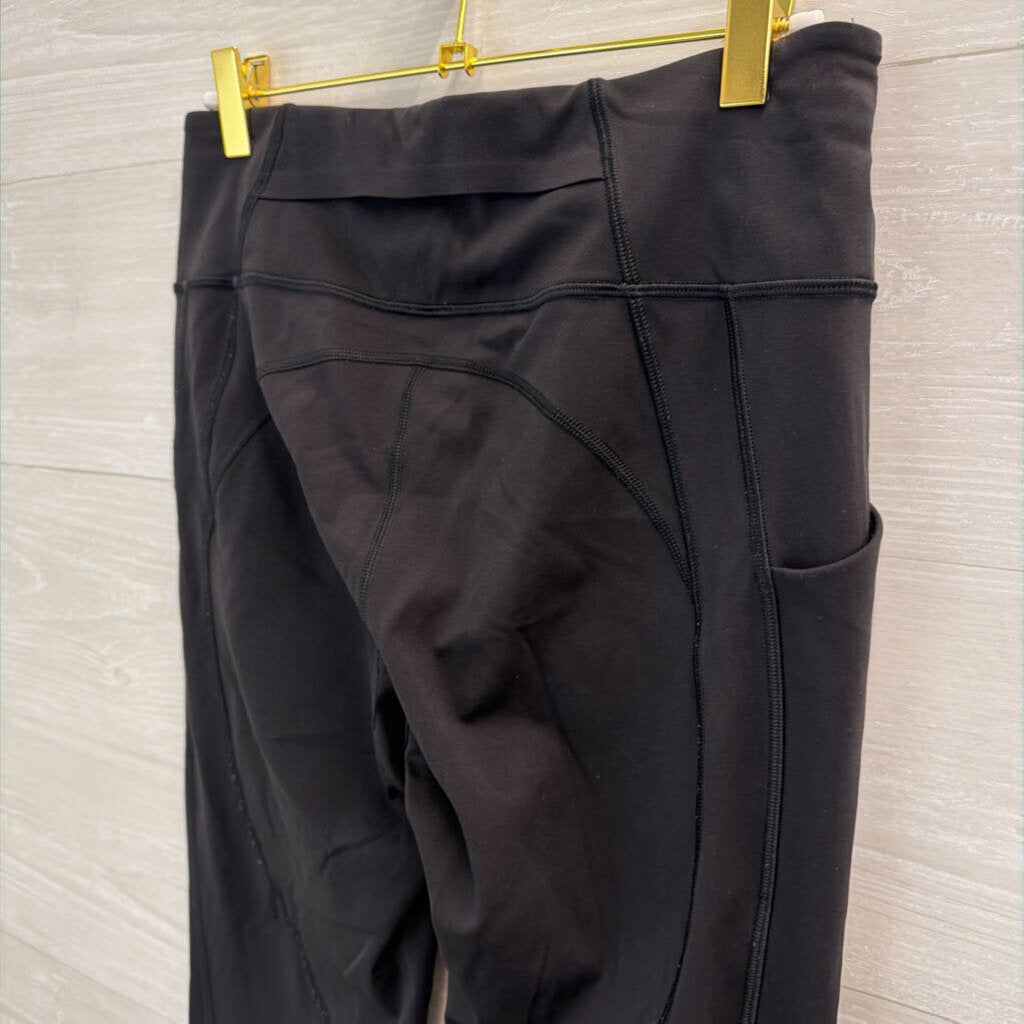 Lululemon Black Cropped Leggings 8