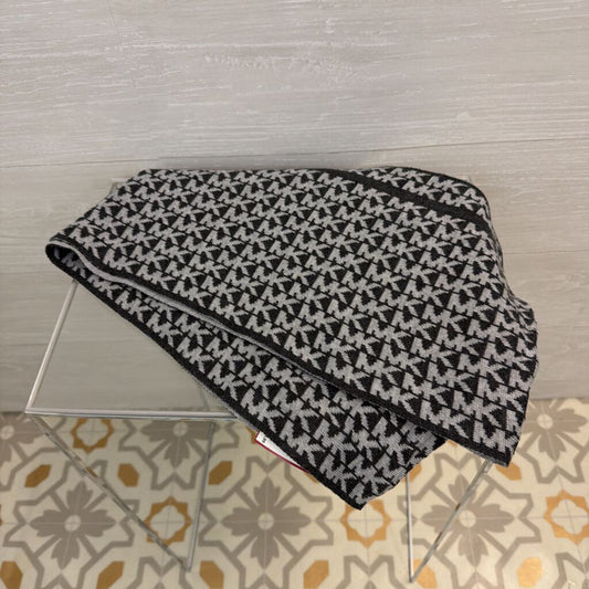 Michael Kors Grey Knit Logo Infinity Scarf