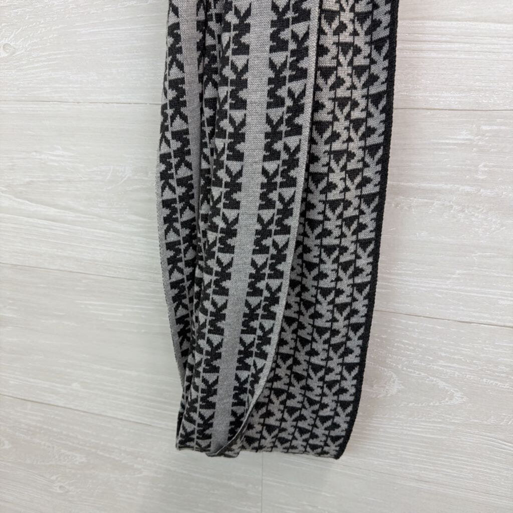 Michael Kors Grey Knit Logo Infinity Scarf