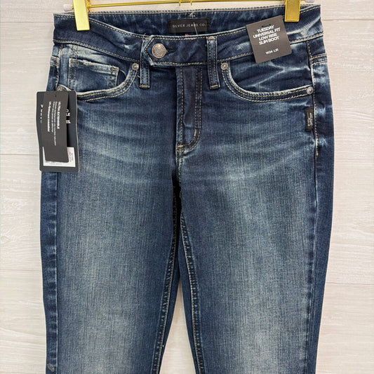 Silver Jeans Co Dark Wash Low Rise Slim Boot Jeans 24