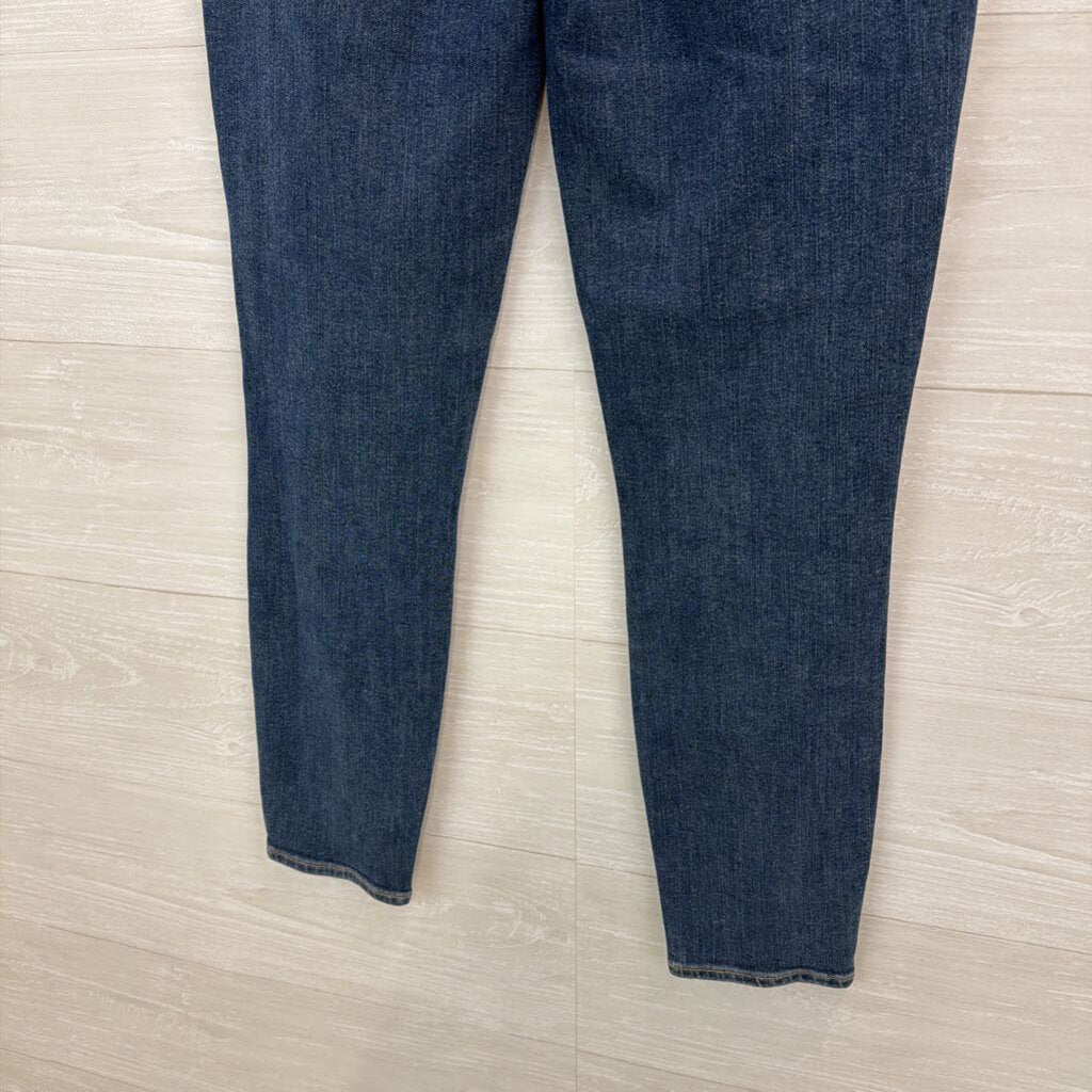 Paige Dark Wash Hoxton Crop Jeans 26