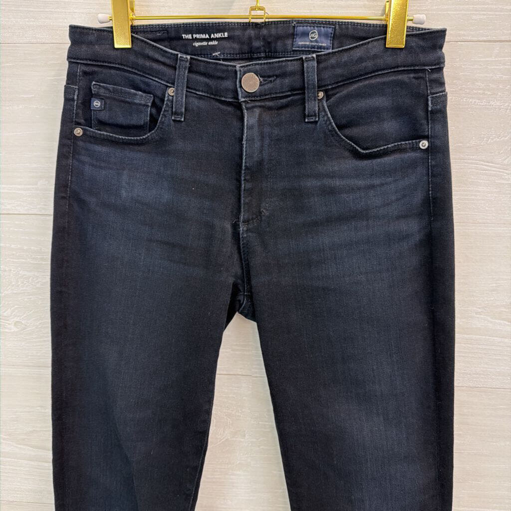 AG Dark Wash The Prima Ankle Cigarette Ankle Jeans 26