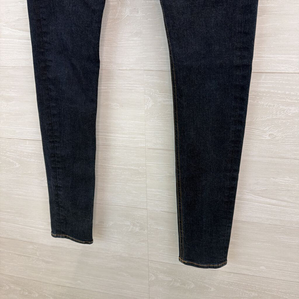 Rag and Bone Dark Wash High Rise Skinny Jeans 24