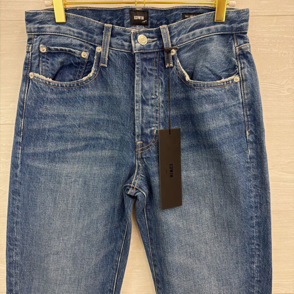 Edwin Medium Wash Kali Ankle Vintage Straight Jeans 25