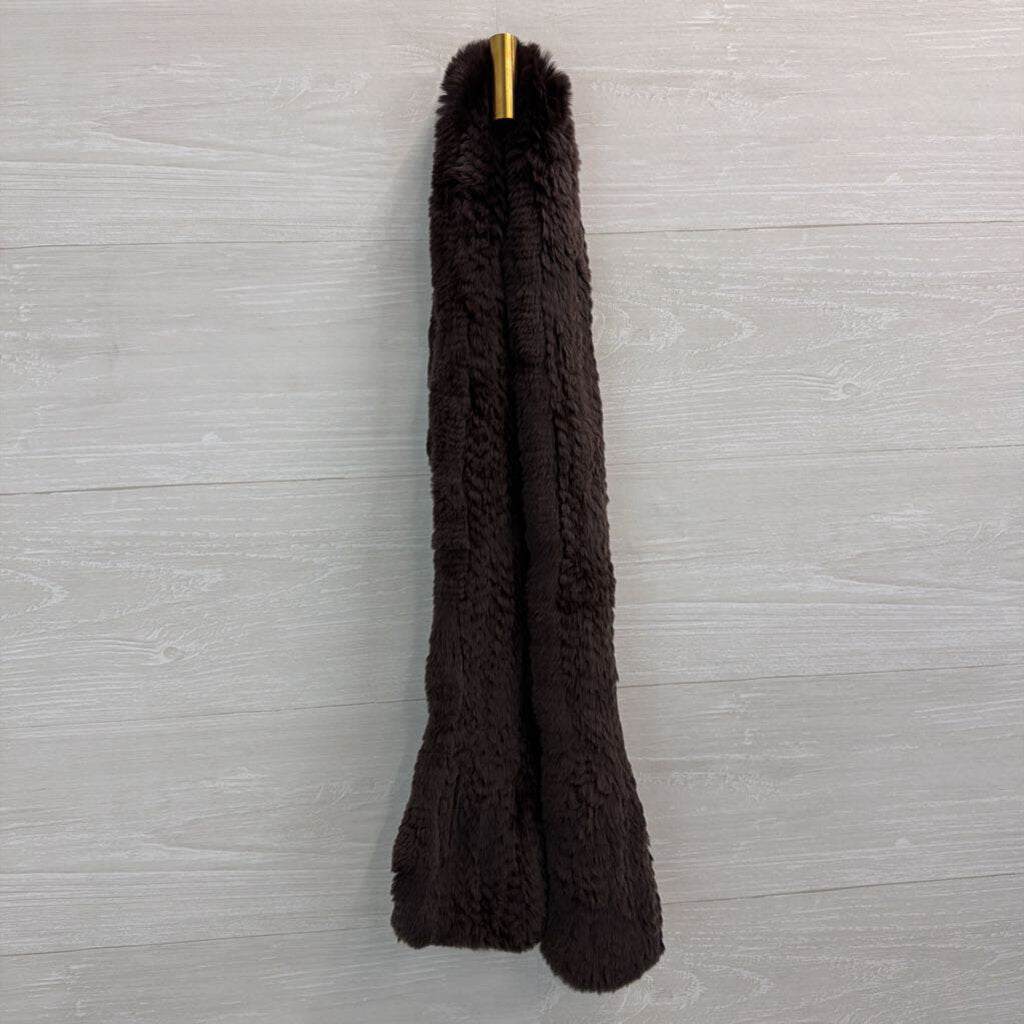 Brown Faux Fur Scarf
