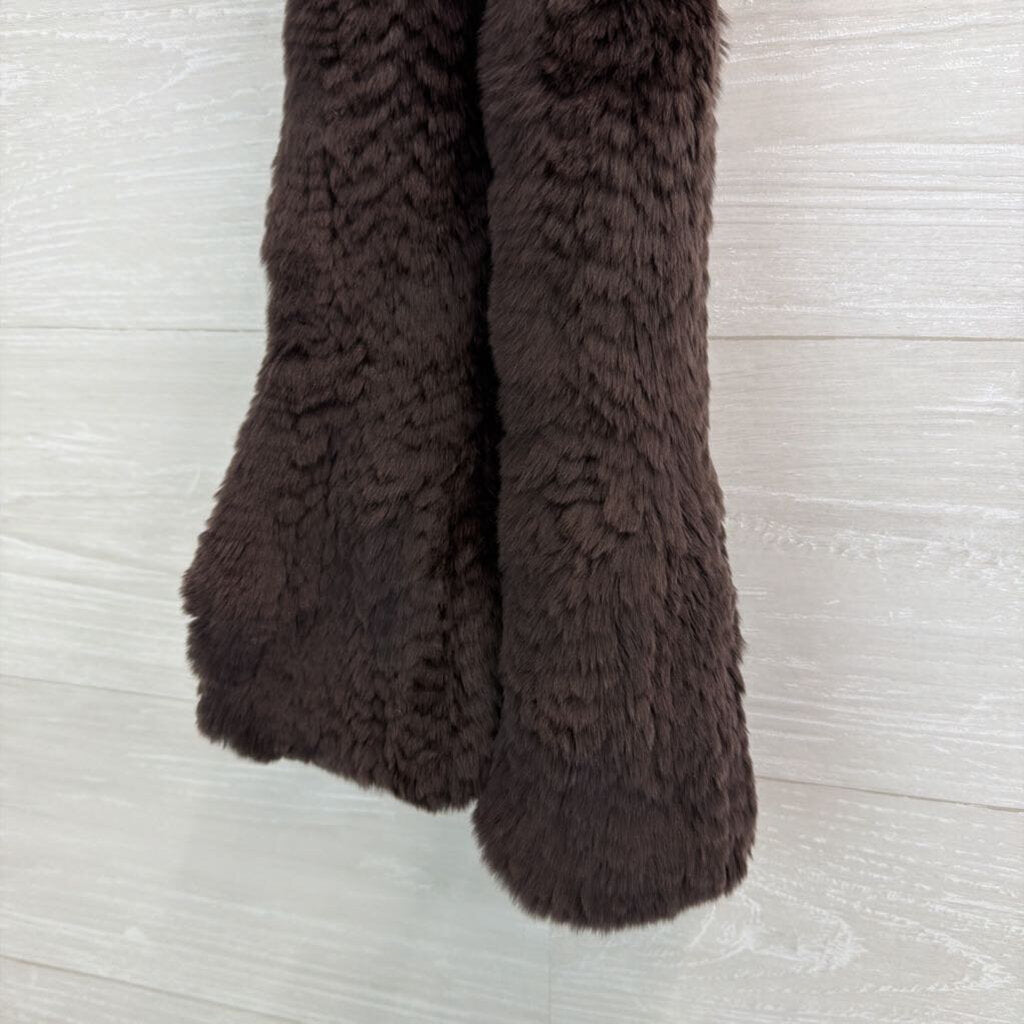 Brown Faux Fur Scarf