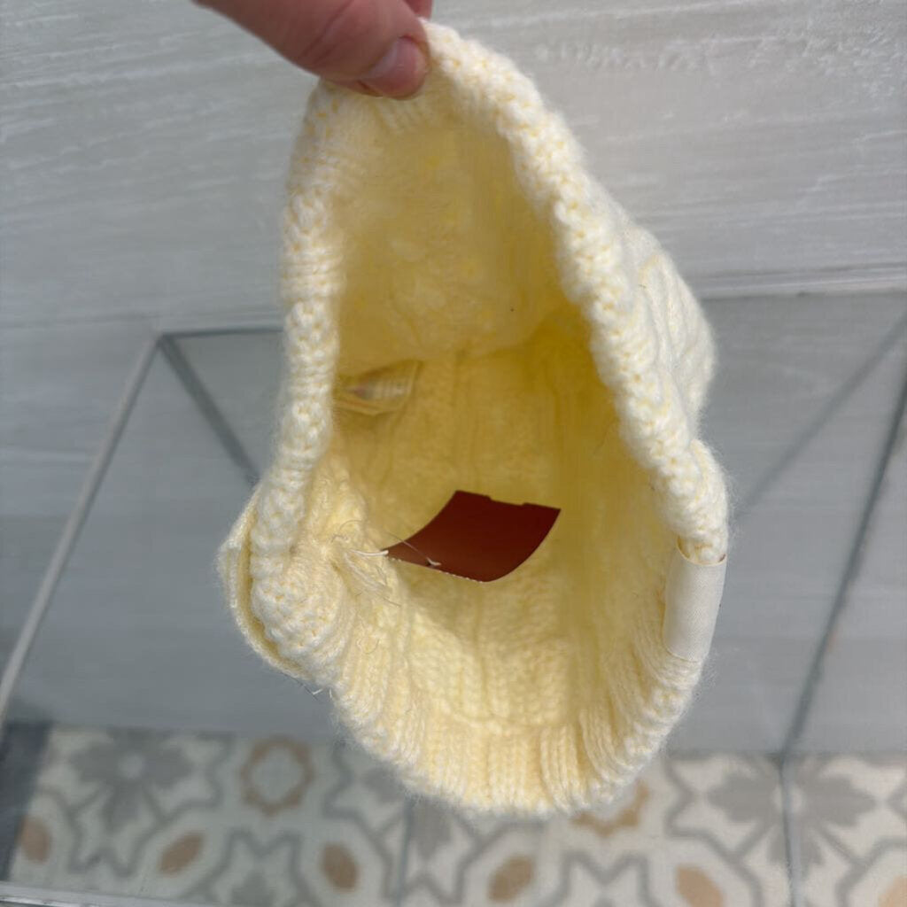 Cream Cable Knit Virginia Tech Beanie