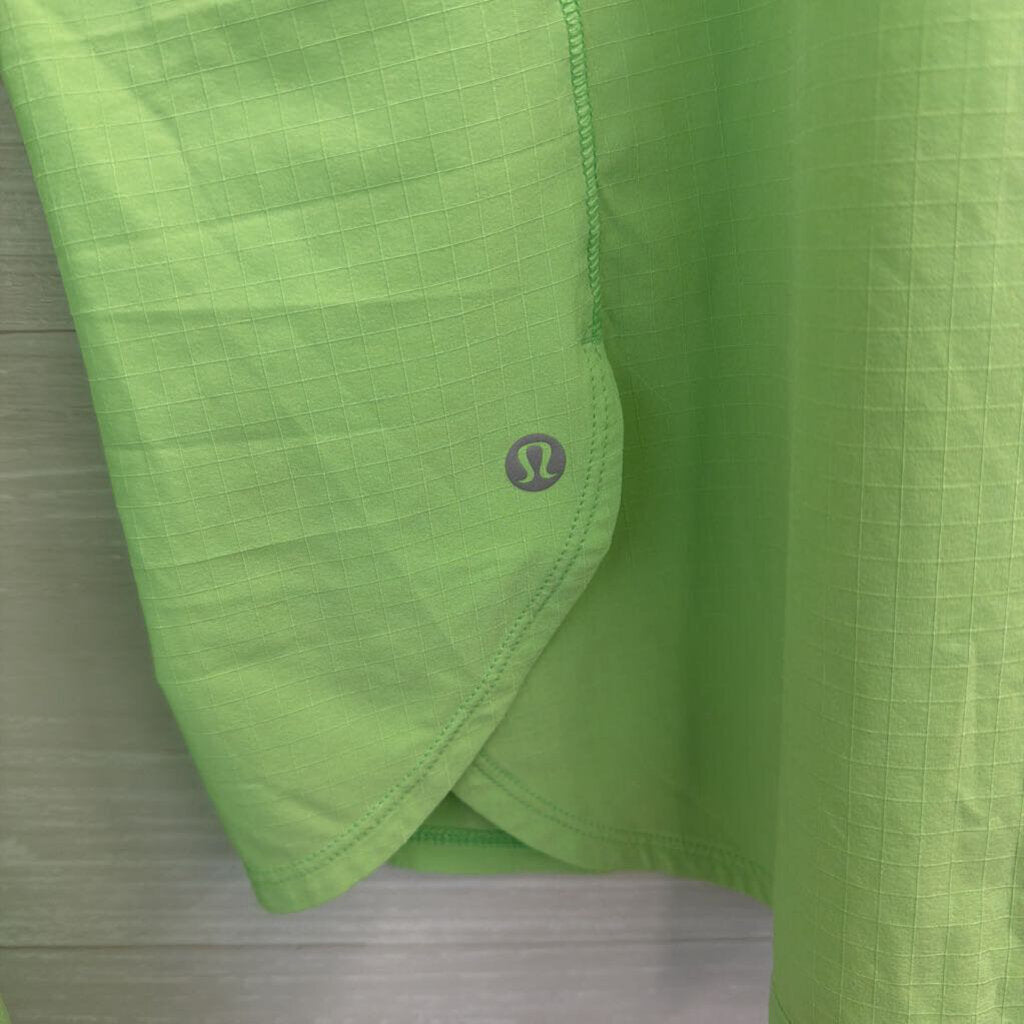 Lululemon Bright Green Textured Long Sleeve Top 10