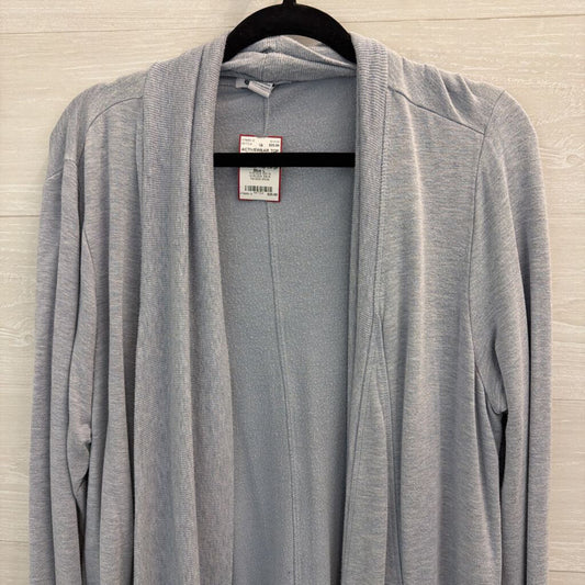 Athleta Blue Open Front Long Sleeve Sweater Top Large