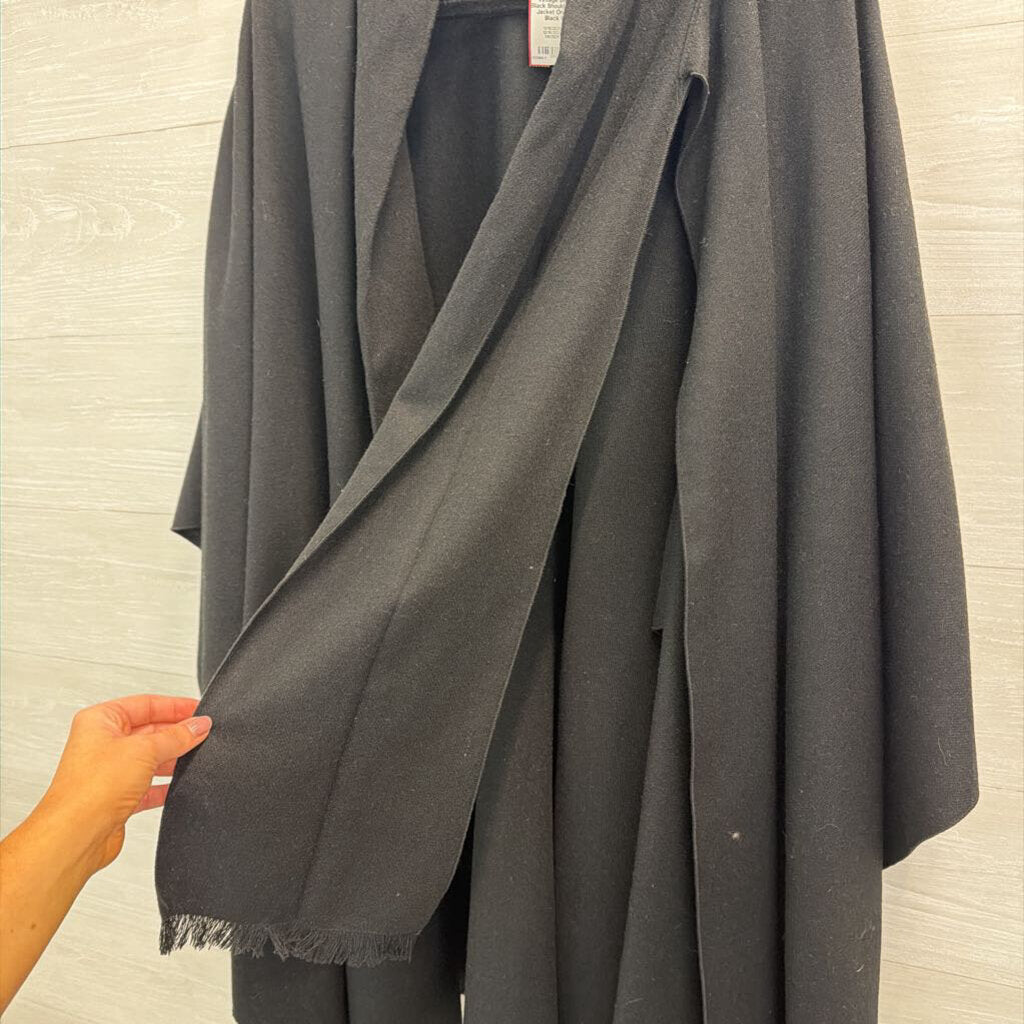 Vintage Betmar Black Shoulder Cape Jacket One Size