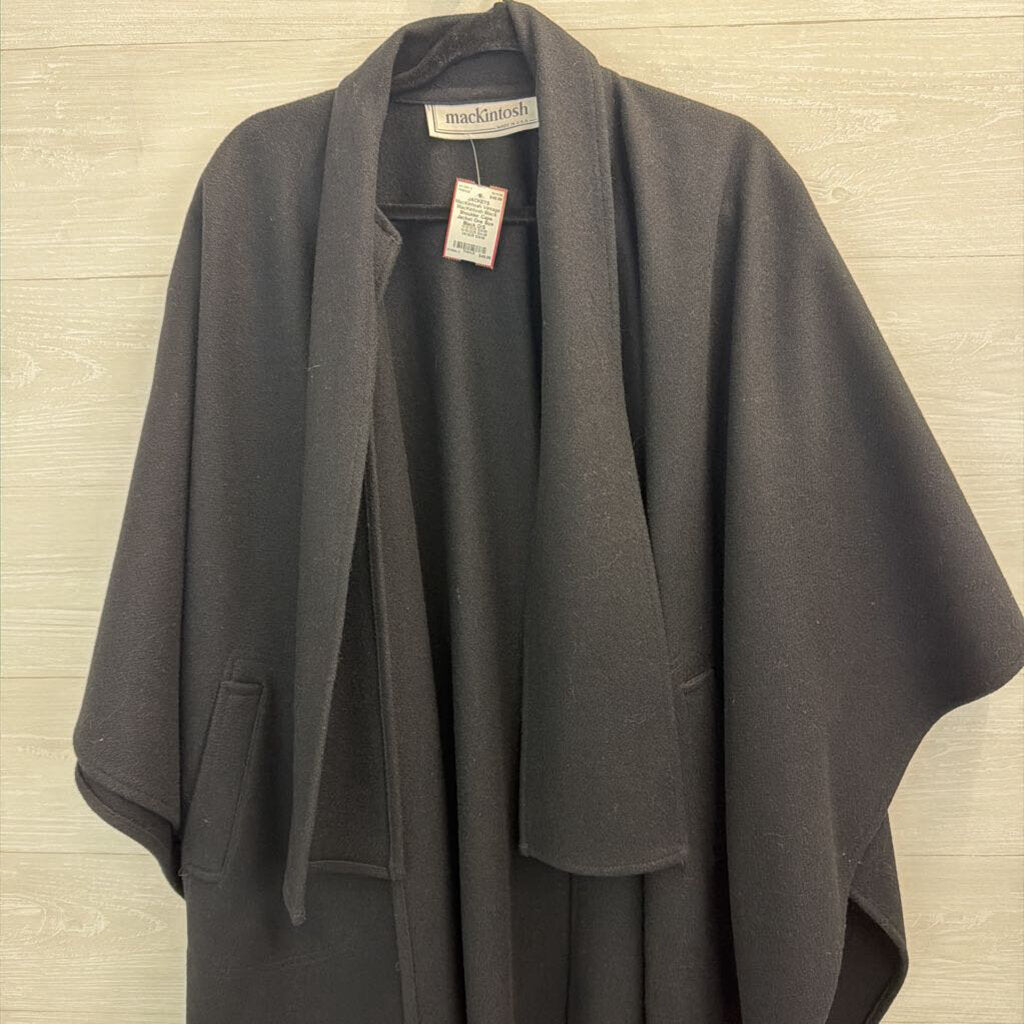 Vintage MacKintosh Black Shoulder Cape Jacket One Size