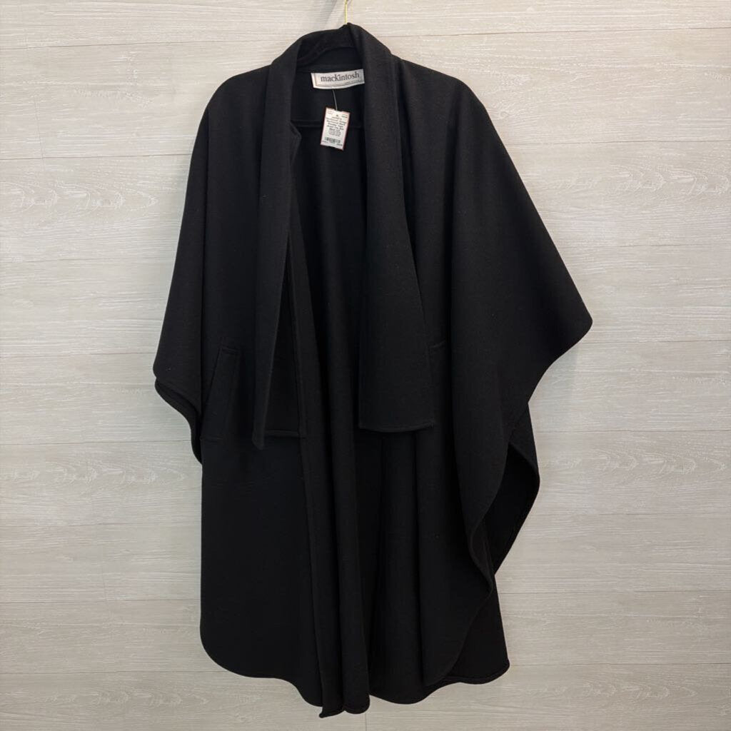 Vintage MacKintosh Black Shoulder Cape Jacket One Size