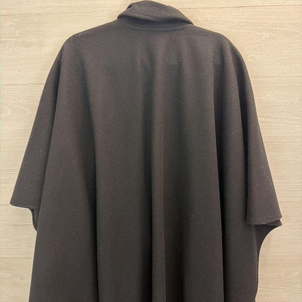 Vintage MacKintosh Black Shoulder Cape Jacket One Size