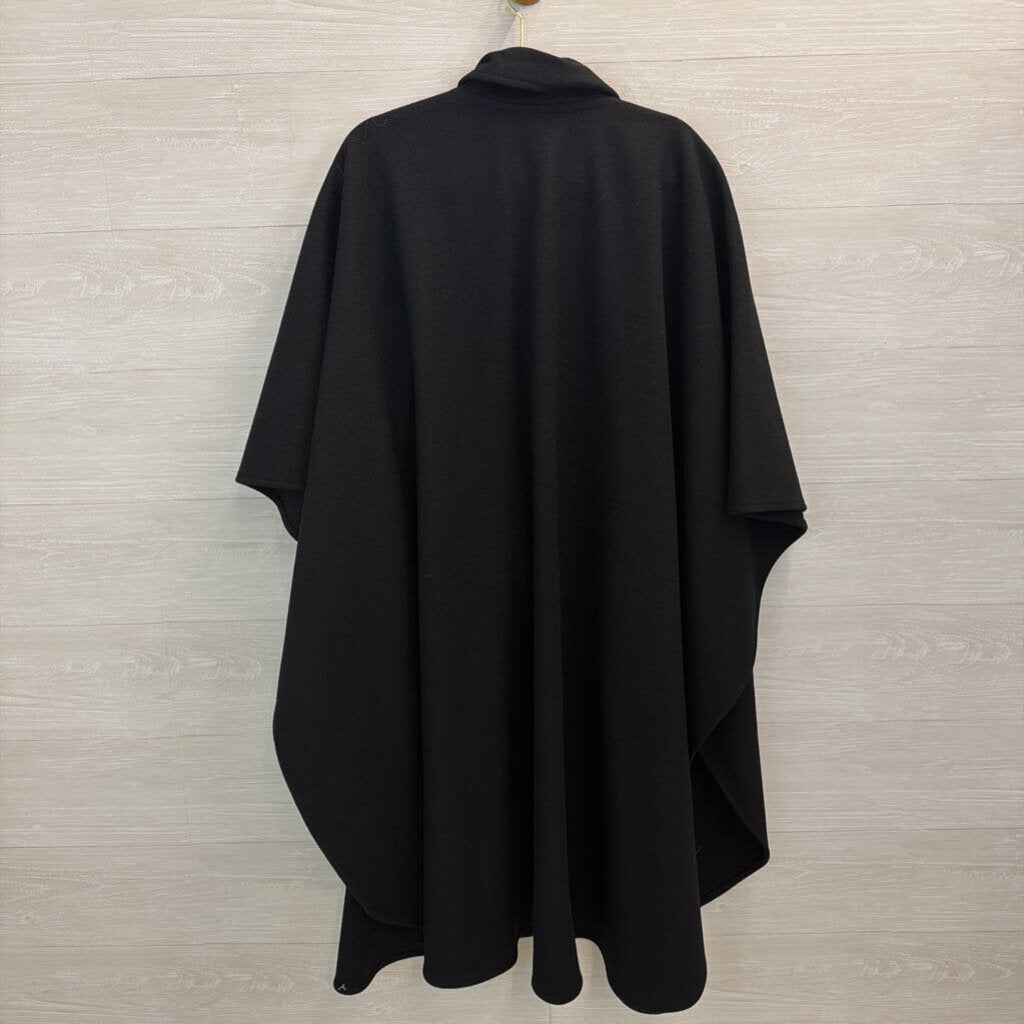 Vintage MacKintosh Black Shoulder Cape Jacket One Size