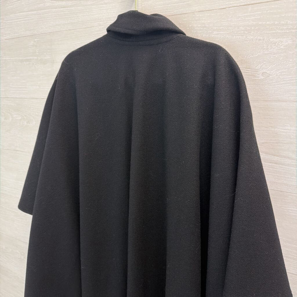 Vintage MacKintosh Black Shoulder Cape Jacket One Size