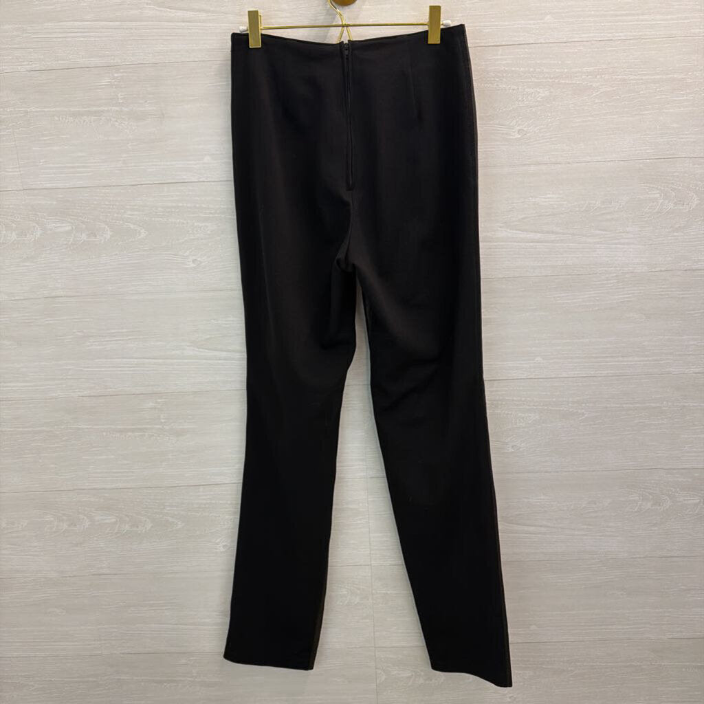 Isabel Black Faux Leather Skinny Leg Pants 4