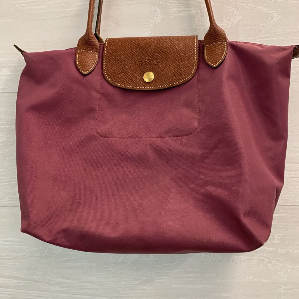Longchamp Purple Le Pliage Original Tote Purse