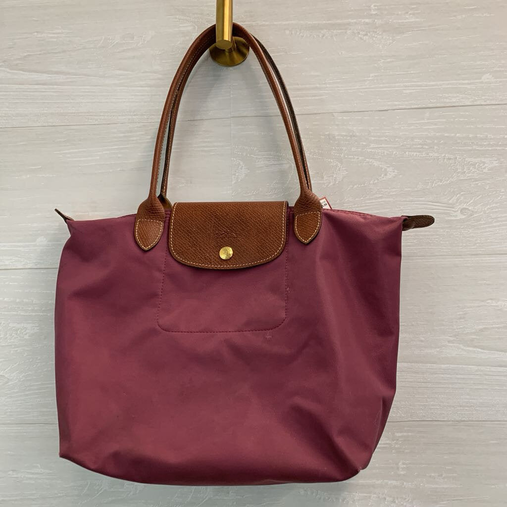 Longchamp Purple Le Pliage Original Tote Purse