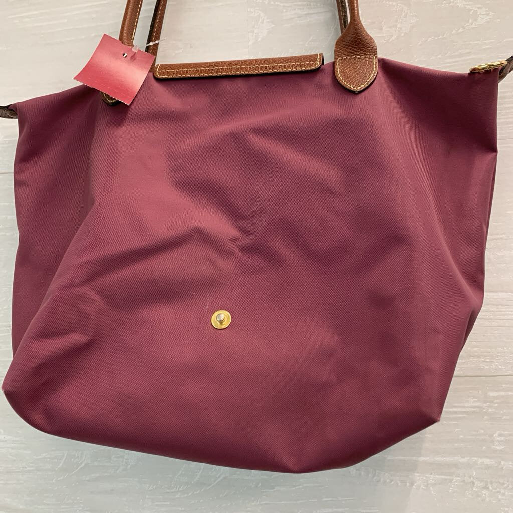 Longchamp Purple Le Pliage Original Tote Purse